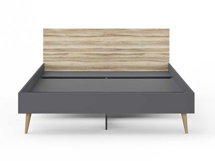 Кровать Сонум Ines Ясень ориноко + графит 140х200