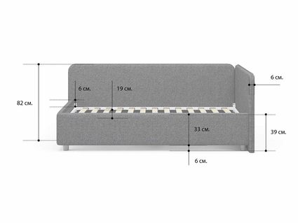 Кровать Сонум Capri Экокожа Белая 90х200