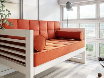 Диван Арско Сега Мини двухместный оранжевый Длина 136 см