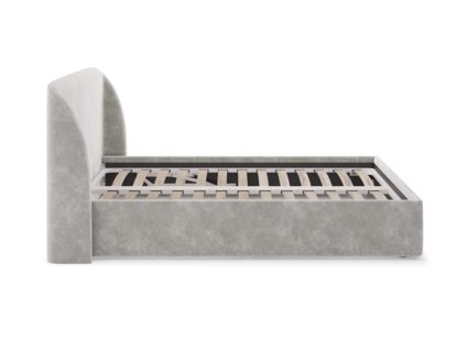 Кровать Сонум Nicole Микровелюр Светло-серый (с подъемным механизмом) 140х190