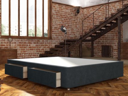 Кровать Mr.Mattress Site Box велюр Grey 274