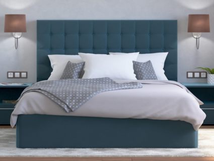 Кровать Lonax Аврора велюр Dolly-13 (с основанием) 140х200