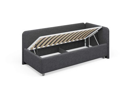 Кровать Сонум Capri Экокожа Белая (с подъемным механизмом) 120х200