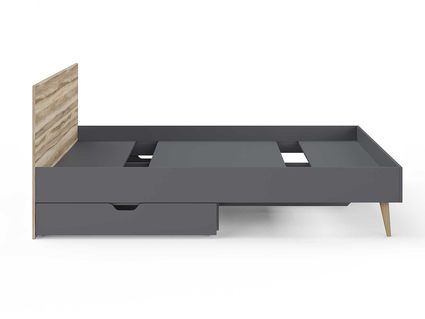 Кровать Сонум Ines Ясень ориноко + графит 140х200