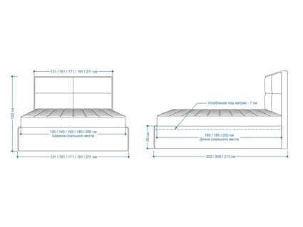 Кровать Lonax Марселла велюр Dolly-2 180х200