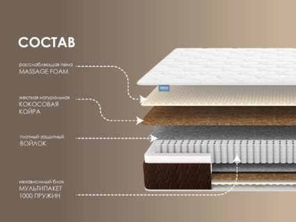 Матрас Димакс Мега Лайт Хард Релакс 21