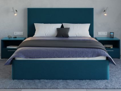 Кровать Lonax Фелиса велюр Dolly-17 (с основанием) 160х200