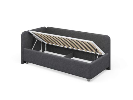 Кровать Сонум Capri Экокожа Белая (с подъемным механизмом) 120х200