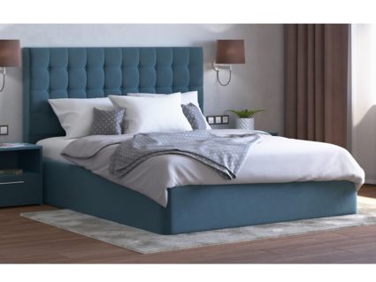 Кровать Lonax Аврора велюр Dolly-13 (с основанием) 140х200