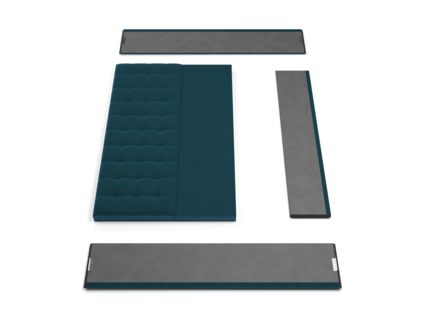 Кровать Lonax Аврора велюр Dolly-13 (с основанием) 140х200