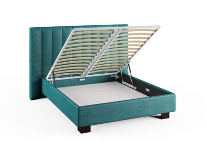 Кровать Сонум Barbara Экокожа Коричневая (с подъемным механизмом) 160х200