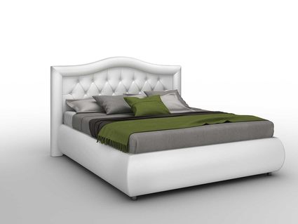 Кровать Sleeptek Premier 6 Экокожа White (с подъемным механизмом) 253