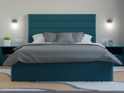 Кровать Lonax Кармела велюр Dolly-8 (с основанием) 140х200