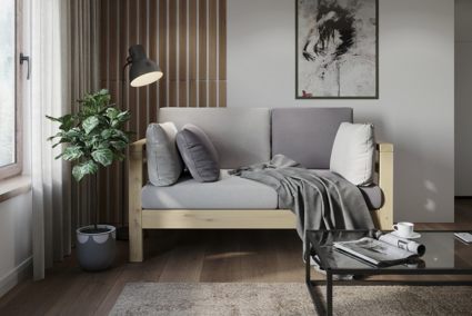 Диван Арско Домино Мини двухместный серый