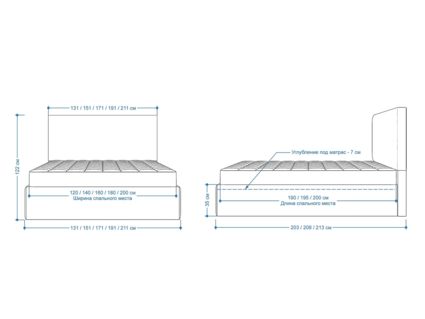 Кровать Lonax Фелиса велюр Dolly-13 (с основанием) 120х195