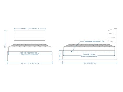 Кровать Lonax Кармела велюр Dolly-8 (с основанием) 140х200