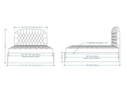 Кровать Lonax Венеция велюр Dolly-17 (с подъемным механизмом)
