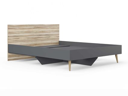 Кровать Сонум Ines Ясень ориноко + графит 140х200