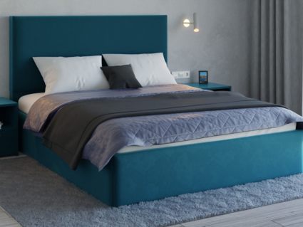 Кровать Lonax Фелиса велюр Dolly-17 (с основанием) 160х200