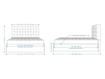 Кровать Lonax Аврора велюр Dolly-13 (с основанием) 140х200