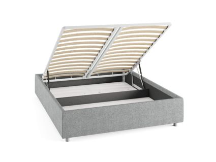 Кровать Сонум Scandinavia Экокожа Белая (с подъемным механизмом) 120х200