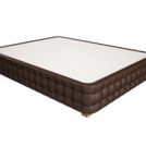 Кровать Mr.Mattress Twin Box экокожа Brown 90х200