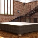 Кровать Mr.Mattress Twin Box экокожа Brown 90х200